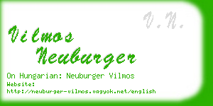 vilmos neuburger business card